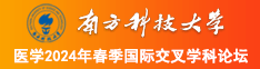 国产小逼逼南方科技大学医学2024年春季国际交叉学科论坛